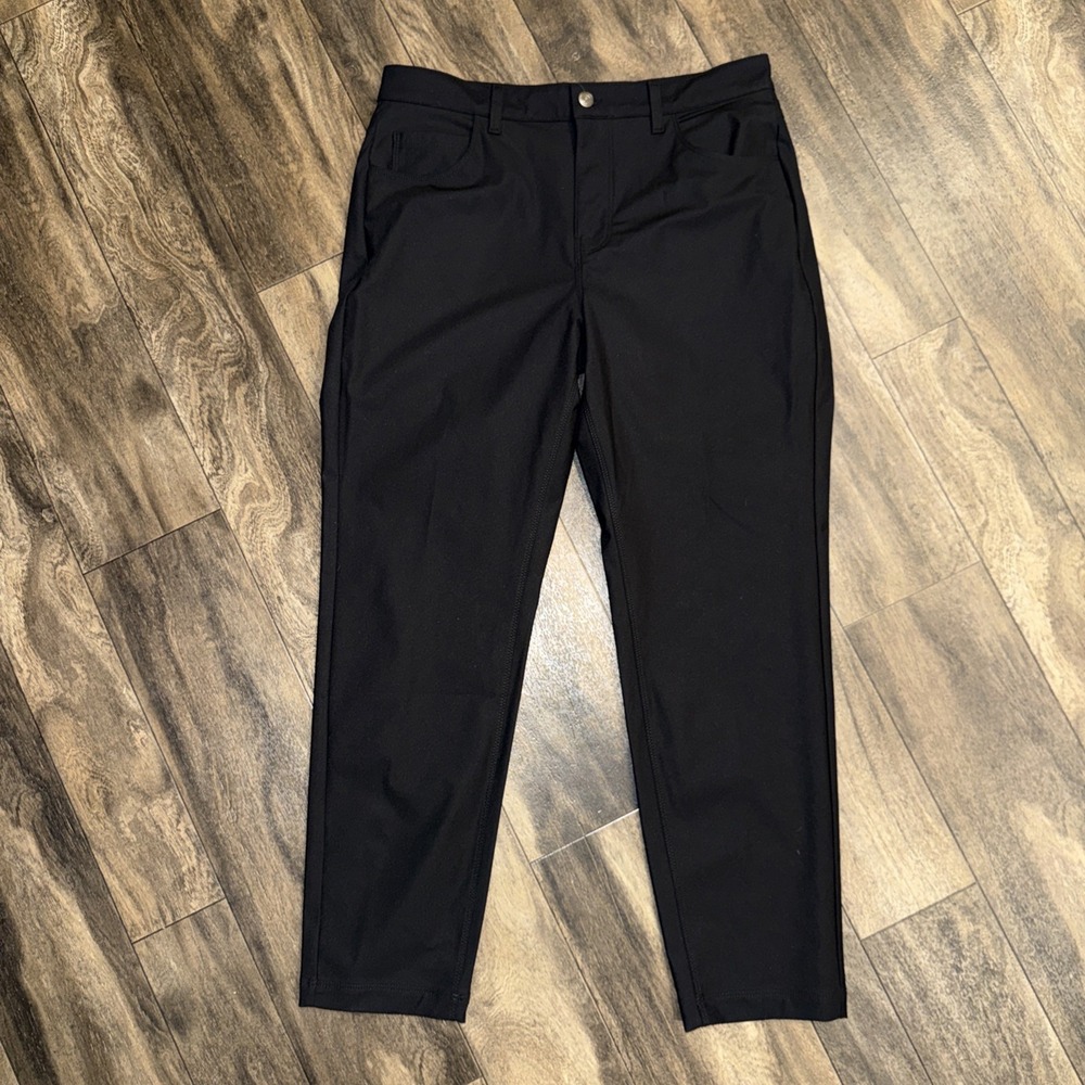 Fabletics Performance Chino Pants Tech Stretch Travel Golf Men's 31x30 Black